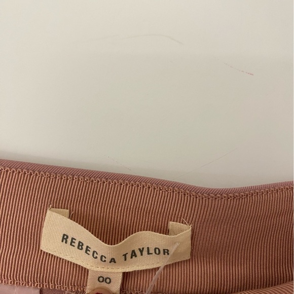 Rebecca Taylor || Spring Wide Leg Crop Trousers Pants Pink Mauve 00 - Picture 10 of 10